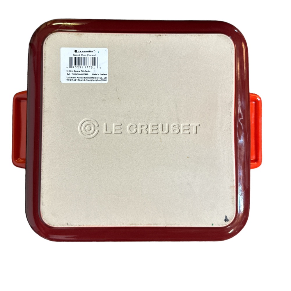 LeCreuset Baking Dish, 8x8, Red, Classic, NWOT - Picture 6 of 7
